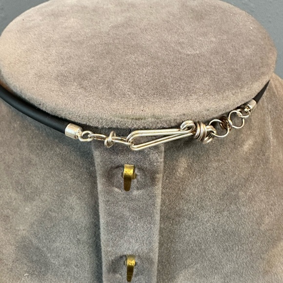 Moonbeams artisan made sterling silver filled wrap statement necklace 15 inches - Picture 4 of 10